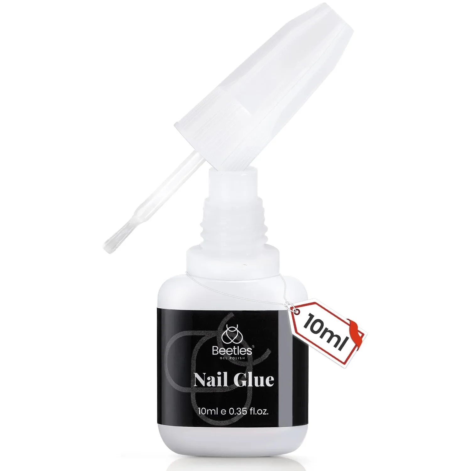 Beetles Nail Glue No Uv Light Needed Nail Bond Brush in Nail Glue for Press On Nails Fake Nails Super Strong Nail Glue for Nail Tips Long Lasting Acrylic Nails Gel Glue Manicure Gift for Women 10ML