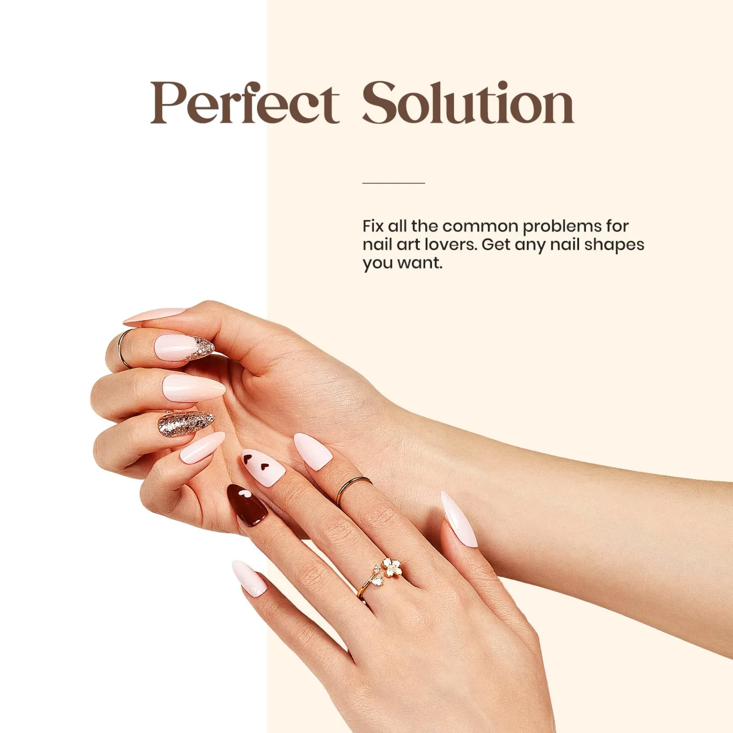 beetles Gel Polish 5 in 1 Nail Glue and No Wipe Top Coat Kit 2PCS 15ML for Gel Nails Easy Nail Extension Gel, Soak Off LED Gel Shine Finish and Long Lasting