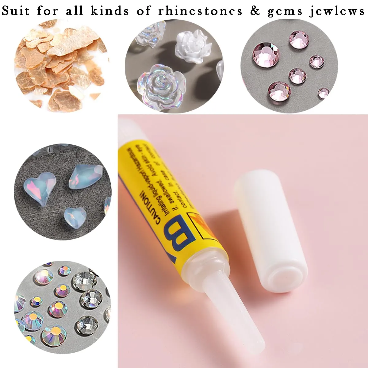 Nail Glue, 10 Pcs Nail Glue for Nail Tips, Acrylic Nails Glue False Nail Tips Glue for Broken Nails Adhesive Super Bond for Press on Nails Glues Fast Drying Fake Nails Tips Glues (2g)