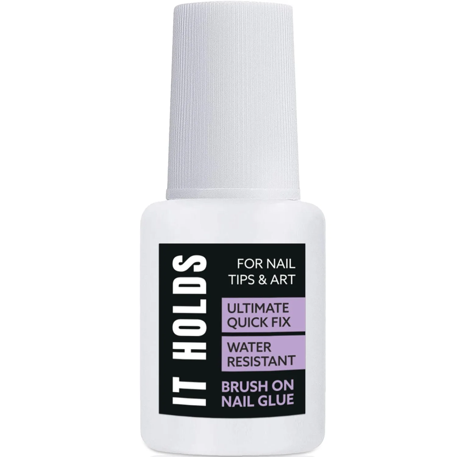 Professional Brush On Nail Glue for Press On & Acrylic Nails - Waterproof, Long Lasting (8ml)