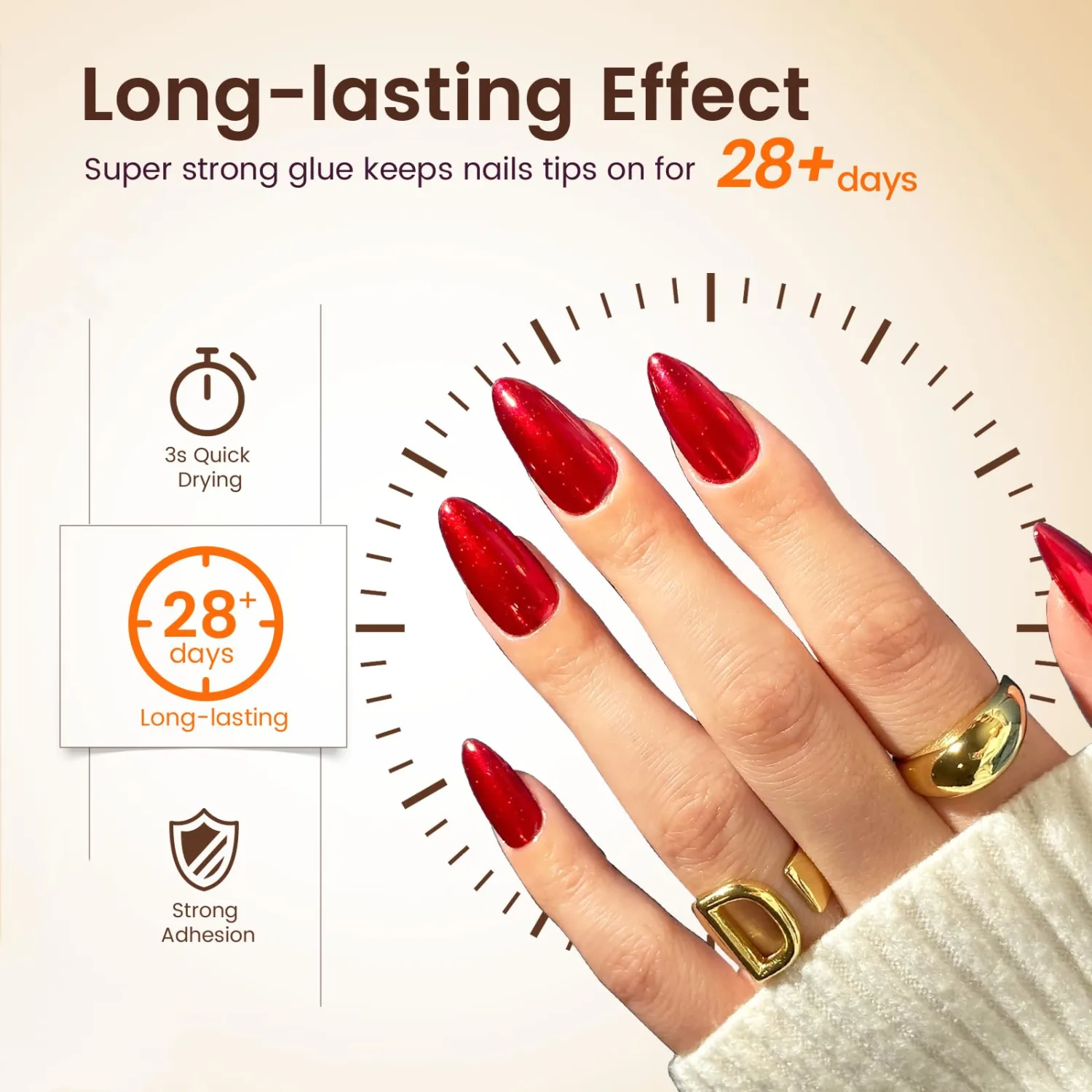 15Pcs 1.05Oz Super Strong Nails Glue for Press On Nails Acrylic Nail Tips - Long Lasting Nail Glue for Fake Nails False Nails Tips Broken Nails | Safety Non-Toxic
