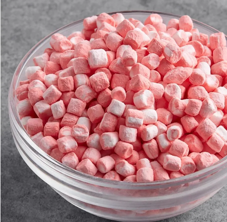 Sarah's Candy Factory 2.7 Oz (2 PACK) Dehydrated Peppermint Marshmallow Bits in Reusable Jar