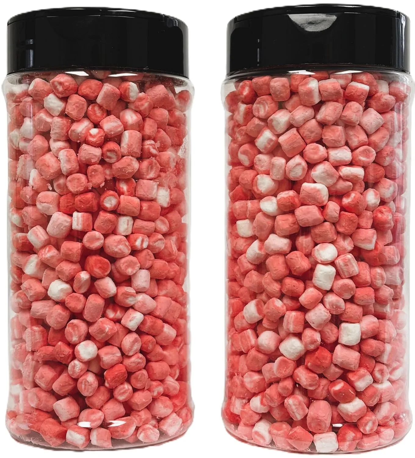 Sarah's Candy Factory 2.7 Oz (2 PACK) Dehydrated Peppermint Marshmallow Bits in Reusable Jar