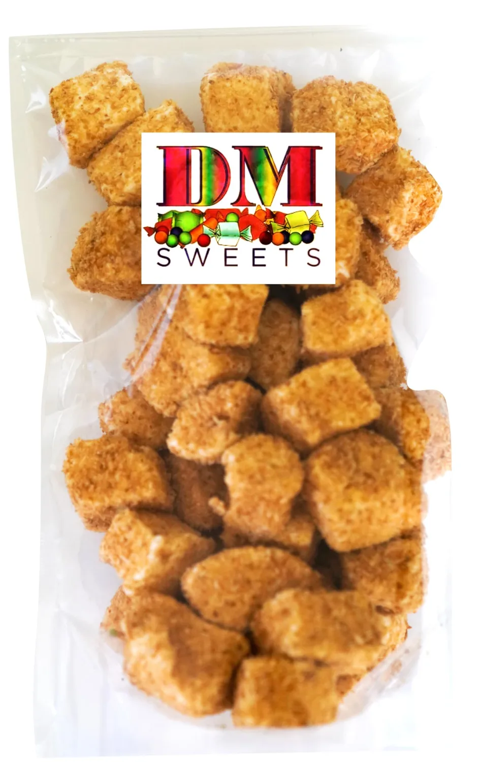 Toasted Coconut Marshmallows - 24 oz/1.5 lbs of Light Fluffy Sweet Toasted Coconut Coated Marshmallows in Resealable Bag
