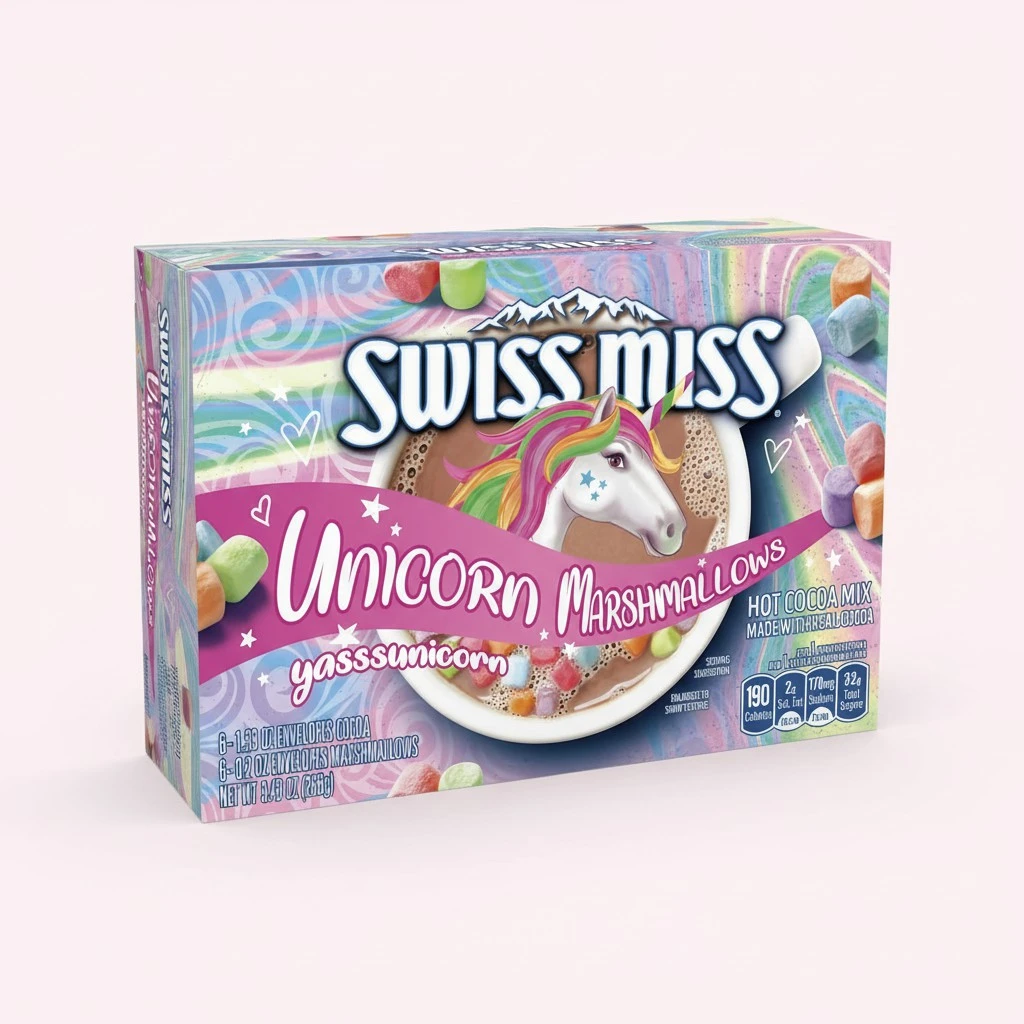 Swiss Miss Unicorn Marshmallows Hot Cocoa Mix, 6 Count Hot Cocoa Mix Packets