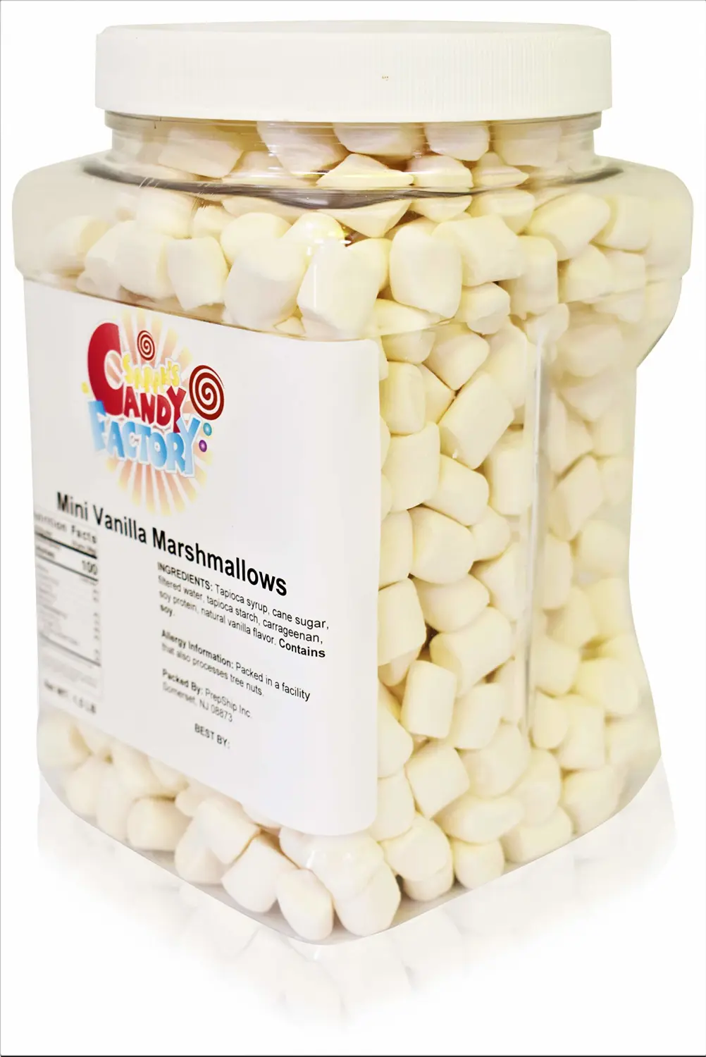 Sarah's Candy Factory All Natural Vegan Marshmallow in Jar, 1.5 Lbs
