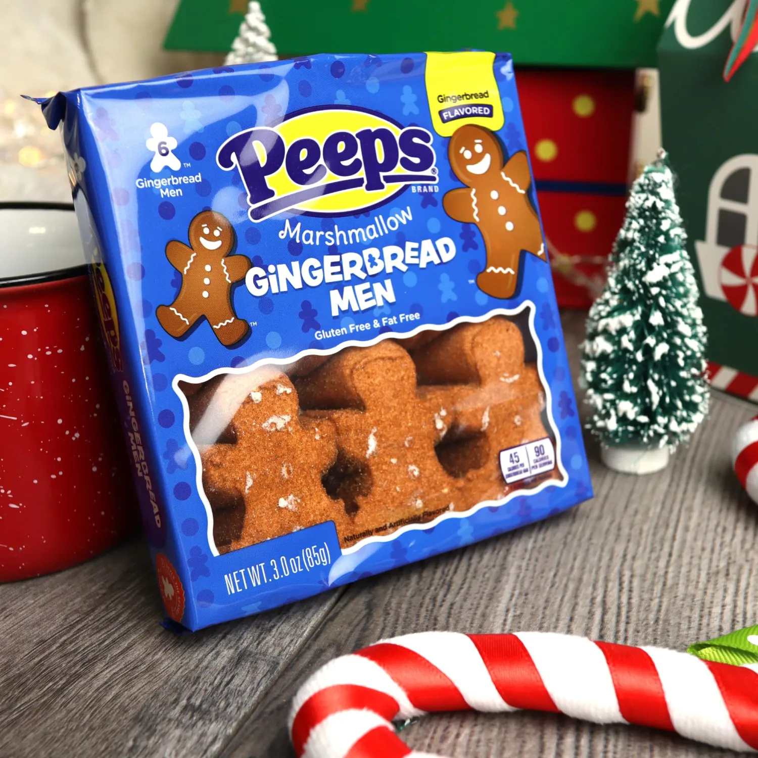 Needzo Sugar Coated Marshmallow Christmas Candy Treats, Snowmen and Gingerbread Men Character Shaped Marshmallows, Xmas Stocking Stuffers for Candy Lovers (Pack of 2) 12 Pieces (Gingerbread, Snowman)