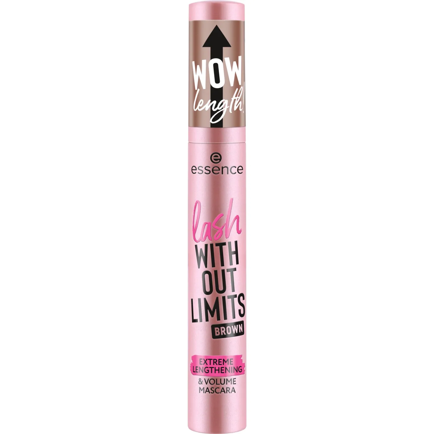 essence | Lash Without Limits Extreme Lengthening & Volume Mascara (02 | Brown) | Volumizing & Lengthening | Vegan, Cruelty Free & Paraben Free