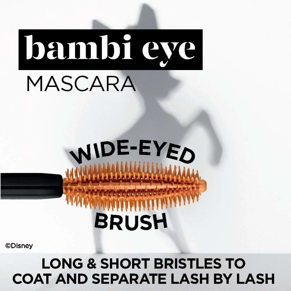 L’Oréal Paris Cosmetics Bambi Eye Washable Mascara, Lasting Volume, Black, 0.28 fl. oz.