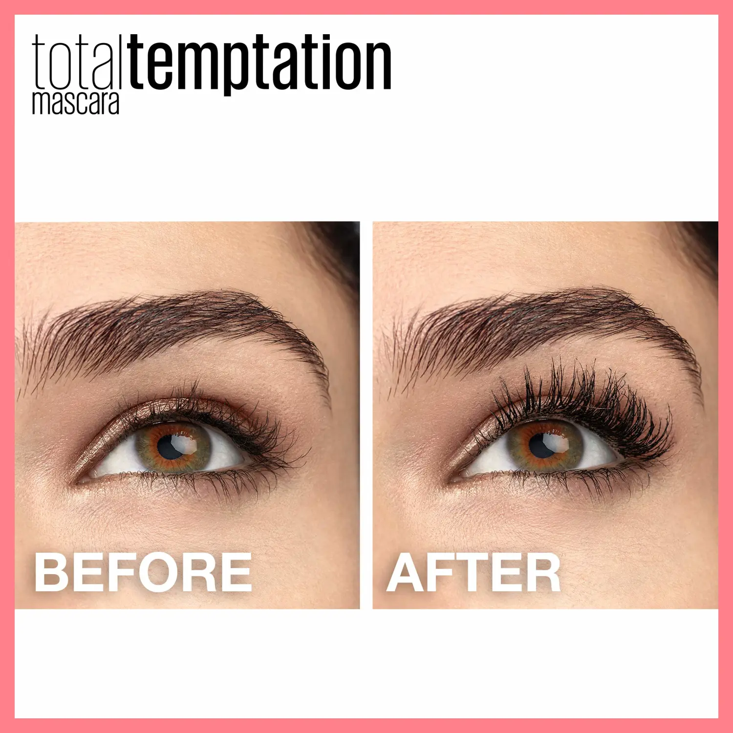 Maybelline New York Total Temptation Washable Mascara, Brownish Black, 0.27 fl. oz.