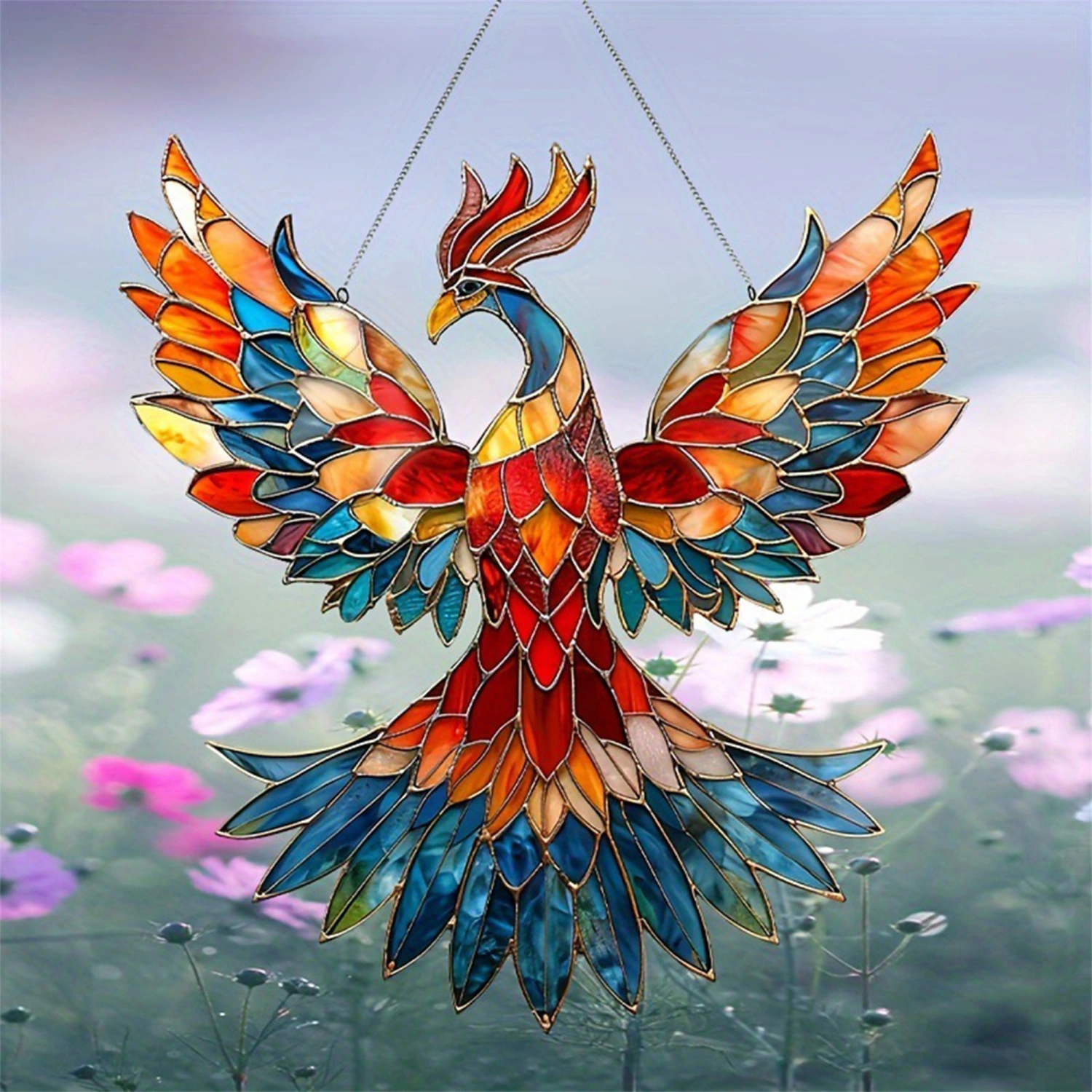 Bird Suncatcher Bohemian Phoenix Acrylic Window Hangings Decorations