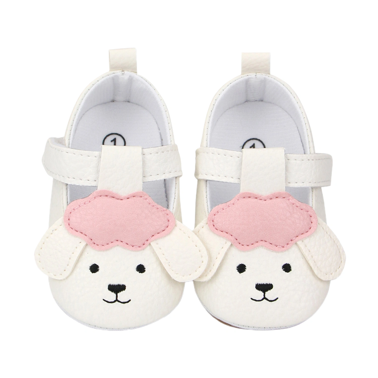 Baby Girls Princess Shoes Cartoon Dog Soft Non-slip First Walker Shoes