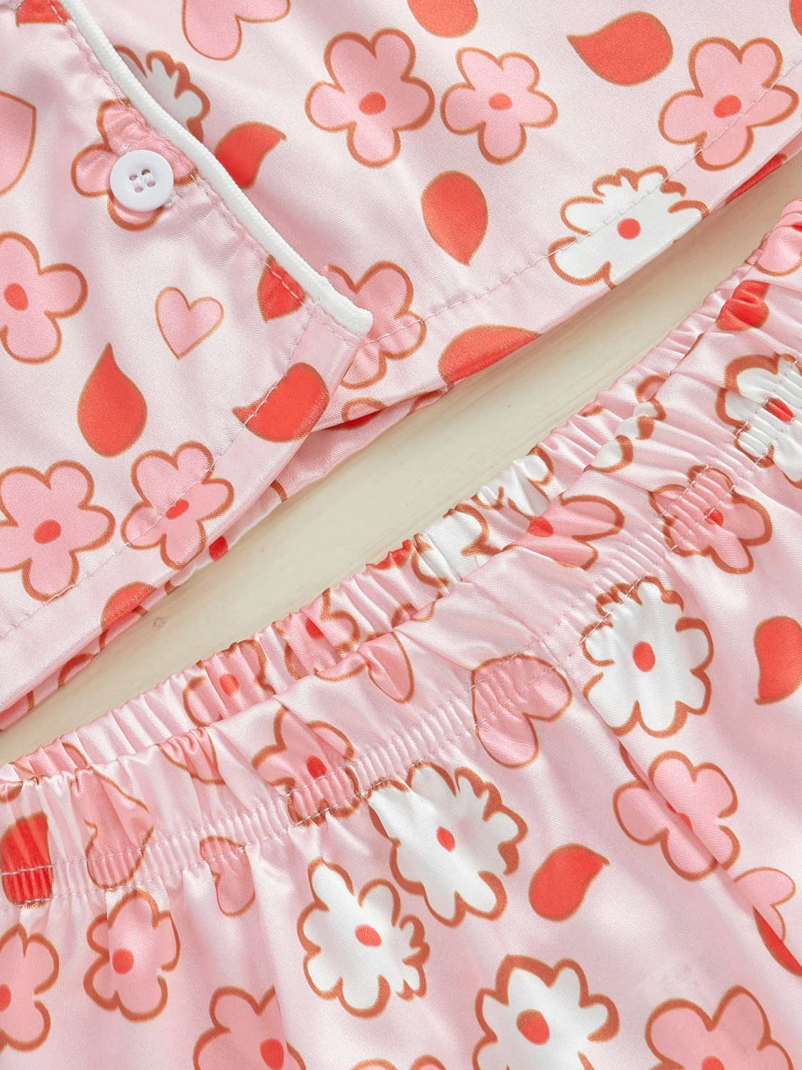 Valentine's Day Little Girls Pajamas Set Tops and Pants 2 Pcs Set