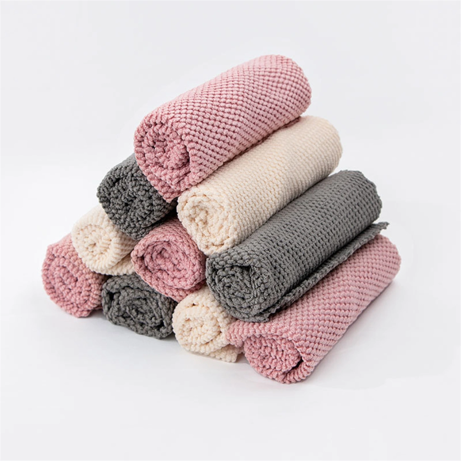 Dish Towel Kitchen Rag Soft Absorbent Microfiber Cleaning Cloth