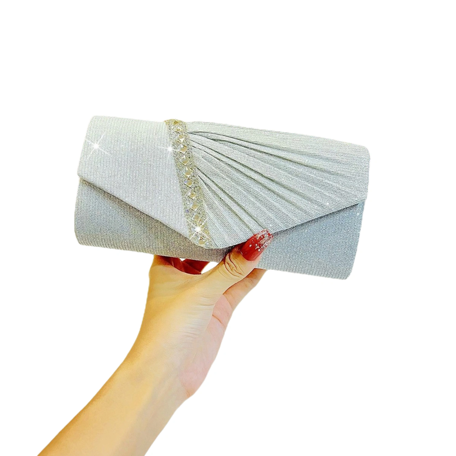 Women Evening Bag Clutch Purses Glittery Rhinestone Evening Purses