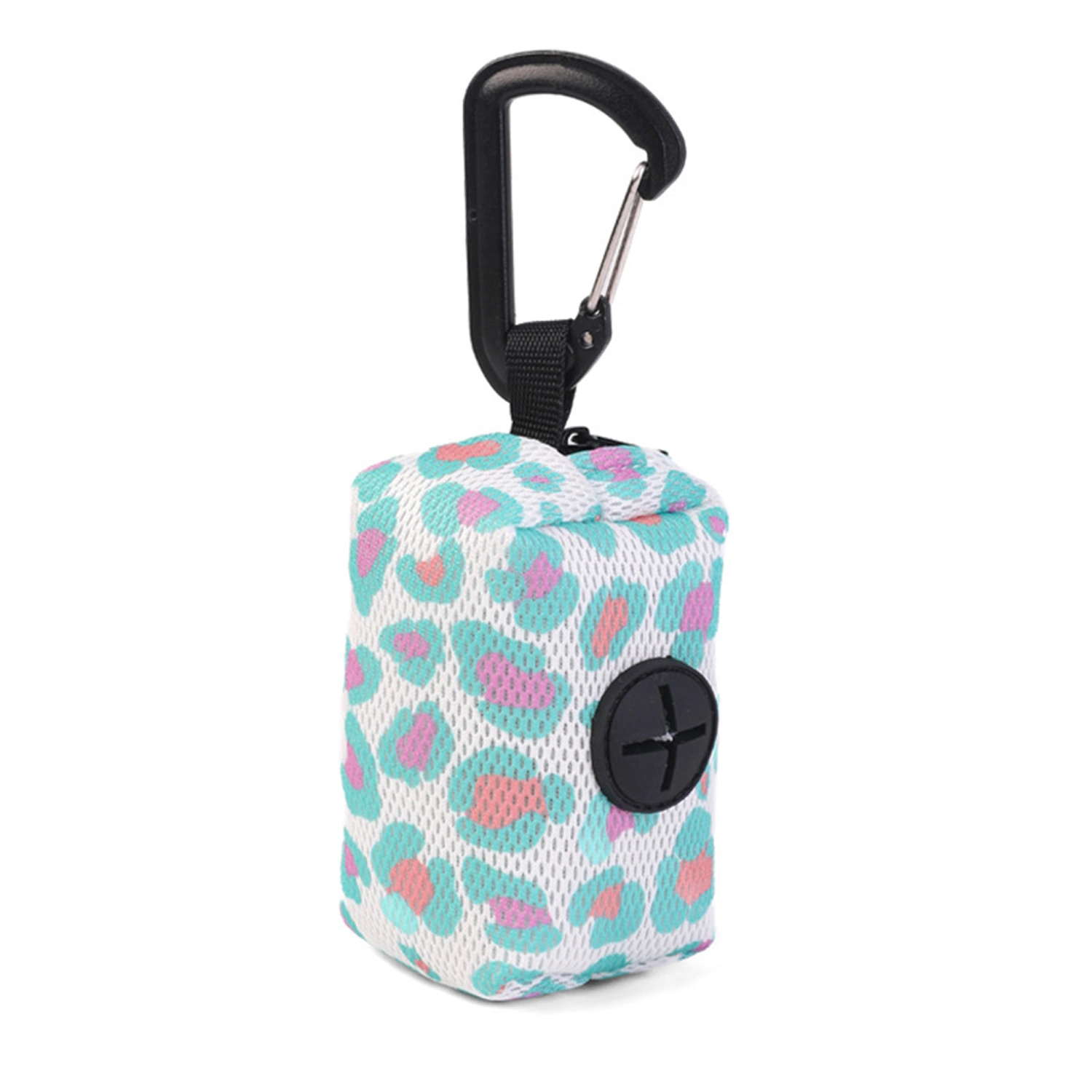 Dog Poop Bag Holder for Leash Waste Bag Dispenser with Carabiner Clip