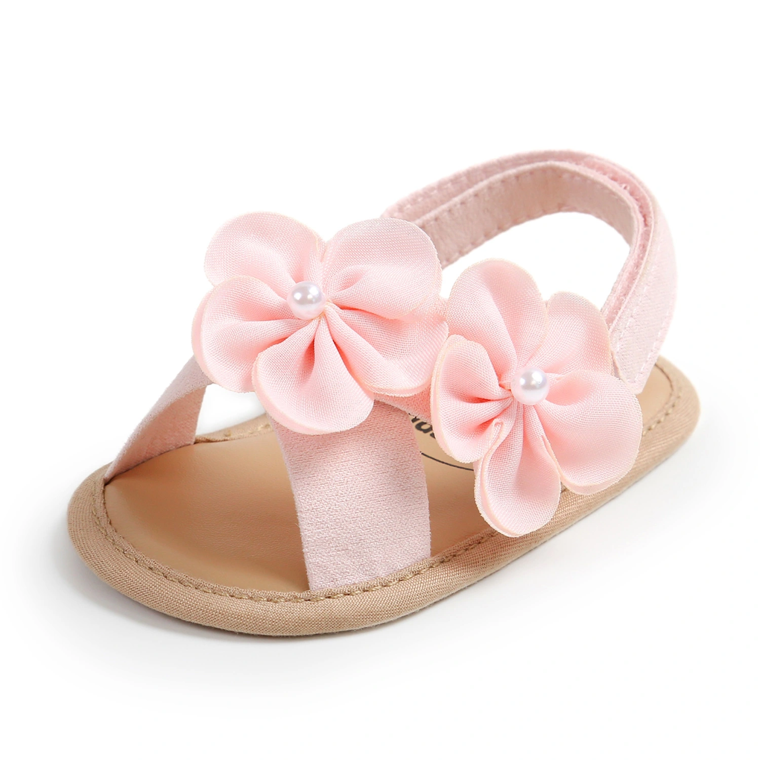 Baby Girls Summer Sandals Cute Large Flower Flat Shoes Non-Slip