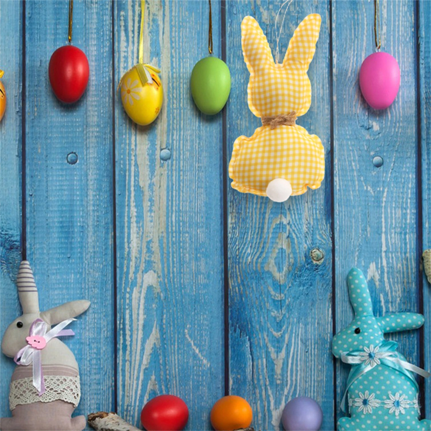 Easter Plush Bunny Ornaments Stuffed Rabbit Easter Hanging Decoration