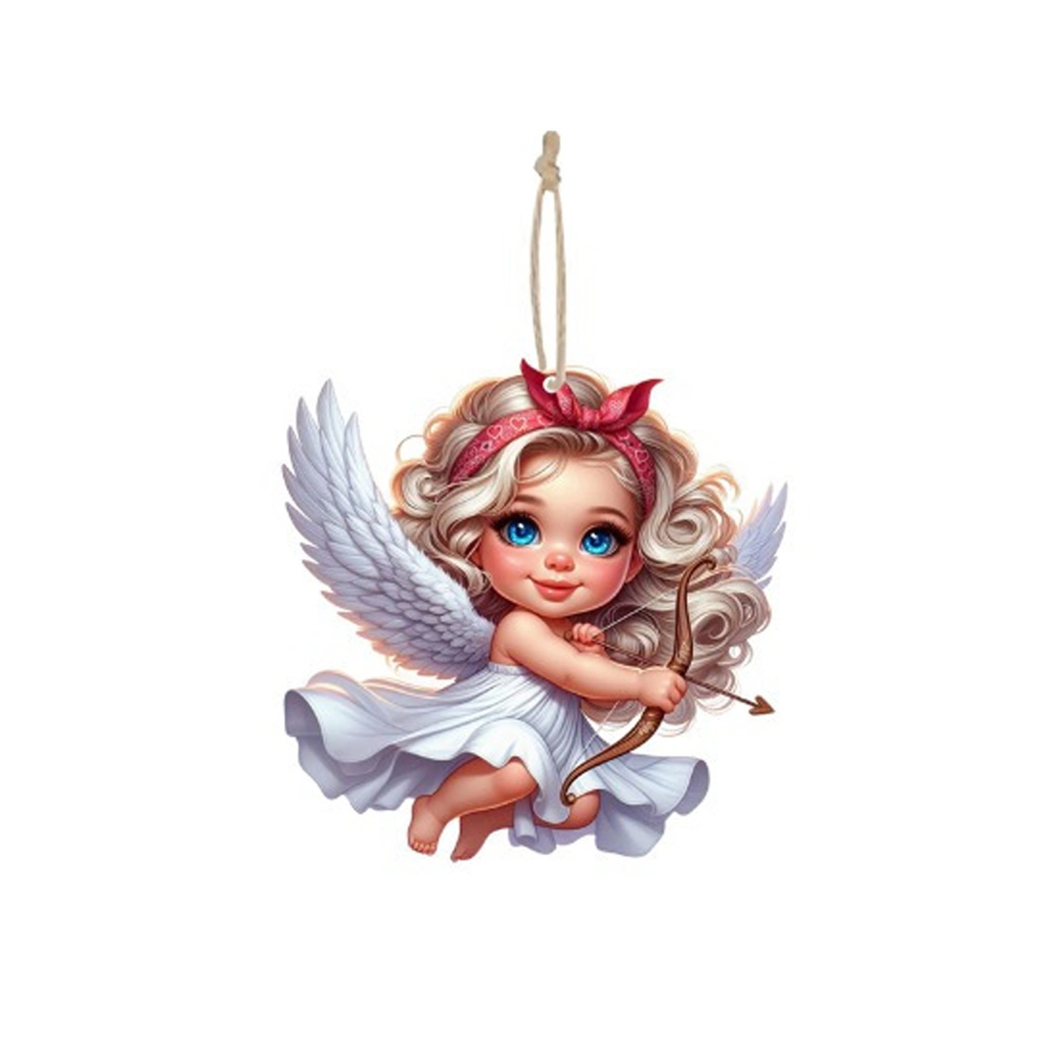Valentine’s Day Angel Decorations Cute Female Angel Wooden Ornaments
