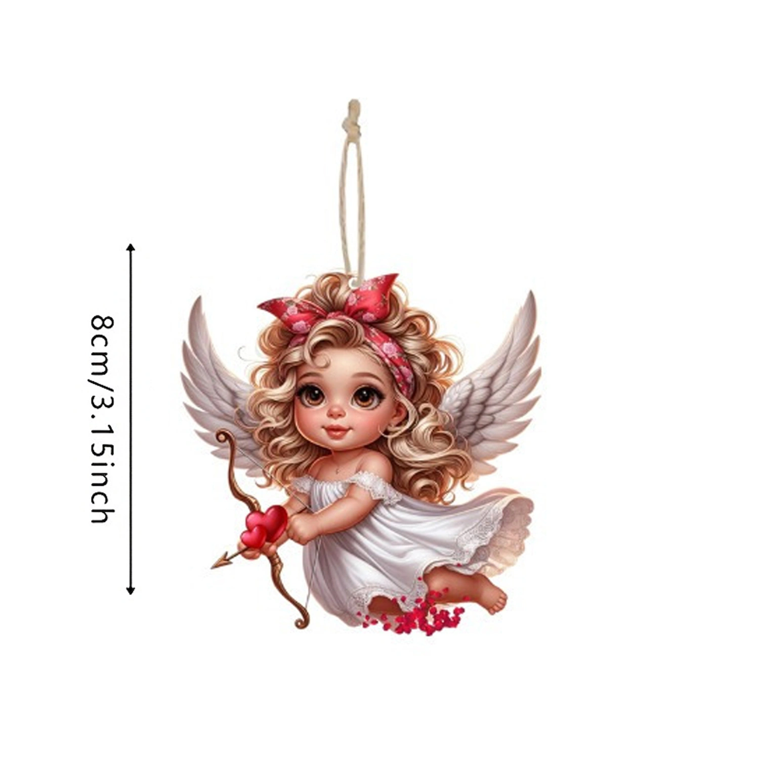 Valentine’s Day Angel Decorations Cute Female Angel Wooden Ornaments