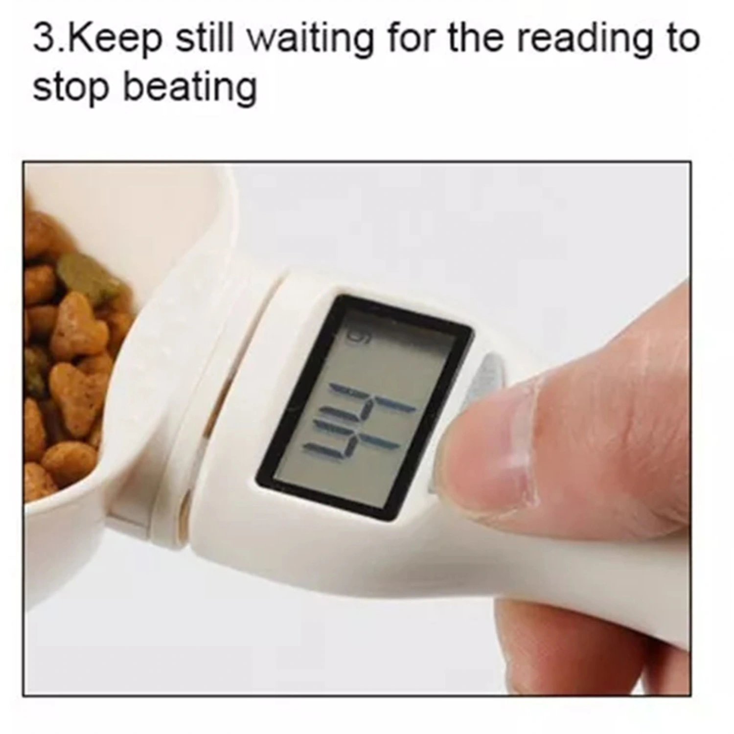 Digital Measuring Spoon Adjustable Weighing Spoon Scale LCD Screen