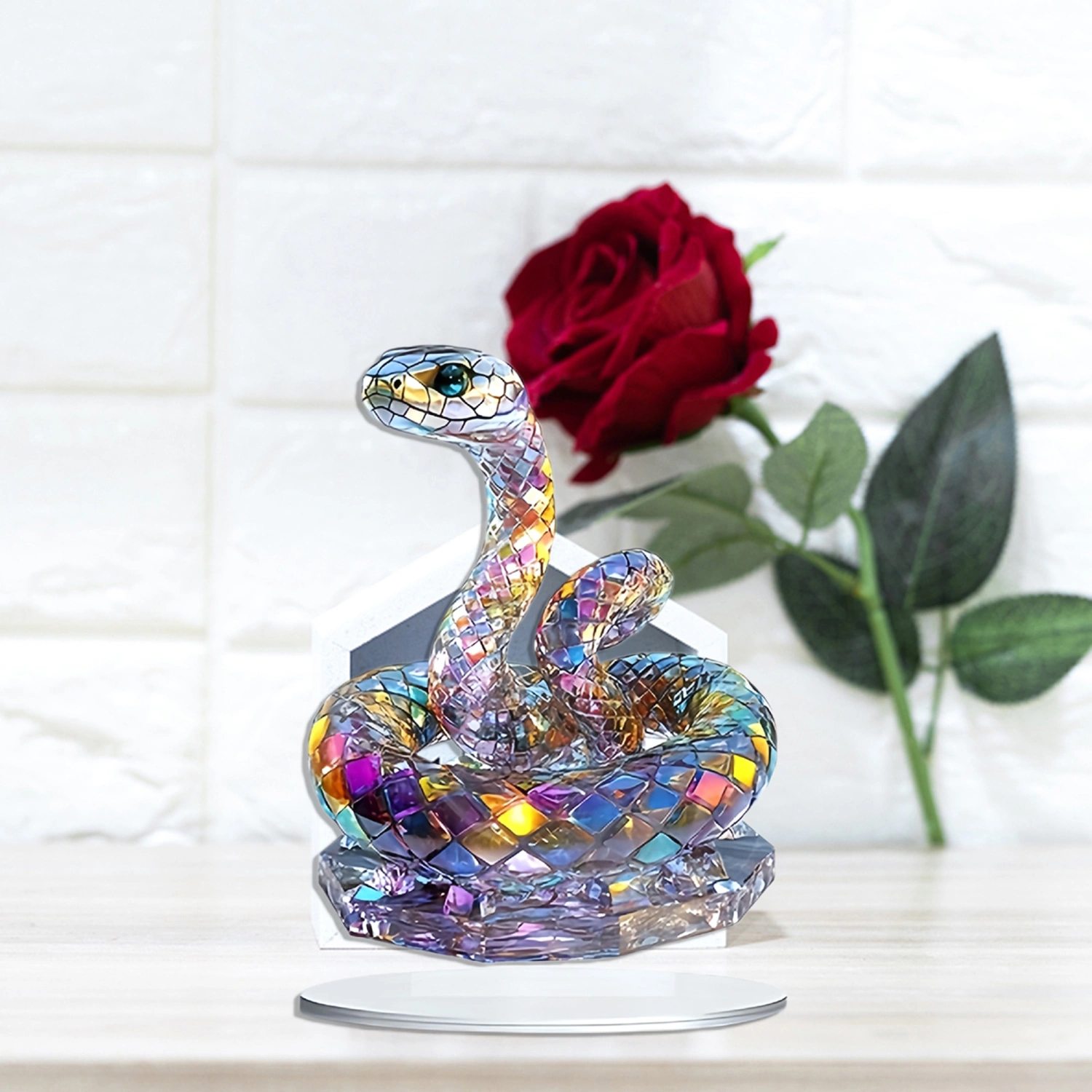 New Year Snake Desktop Ornament Animal Decor for Table Home Party