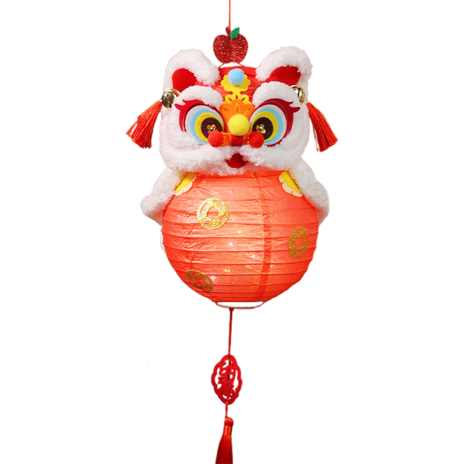 Handheld DIY Lantern Lights Lion Dance Chinese Lanterns Craft Kits