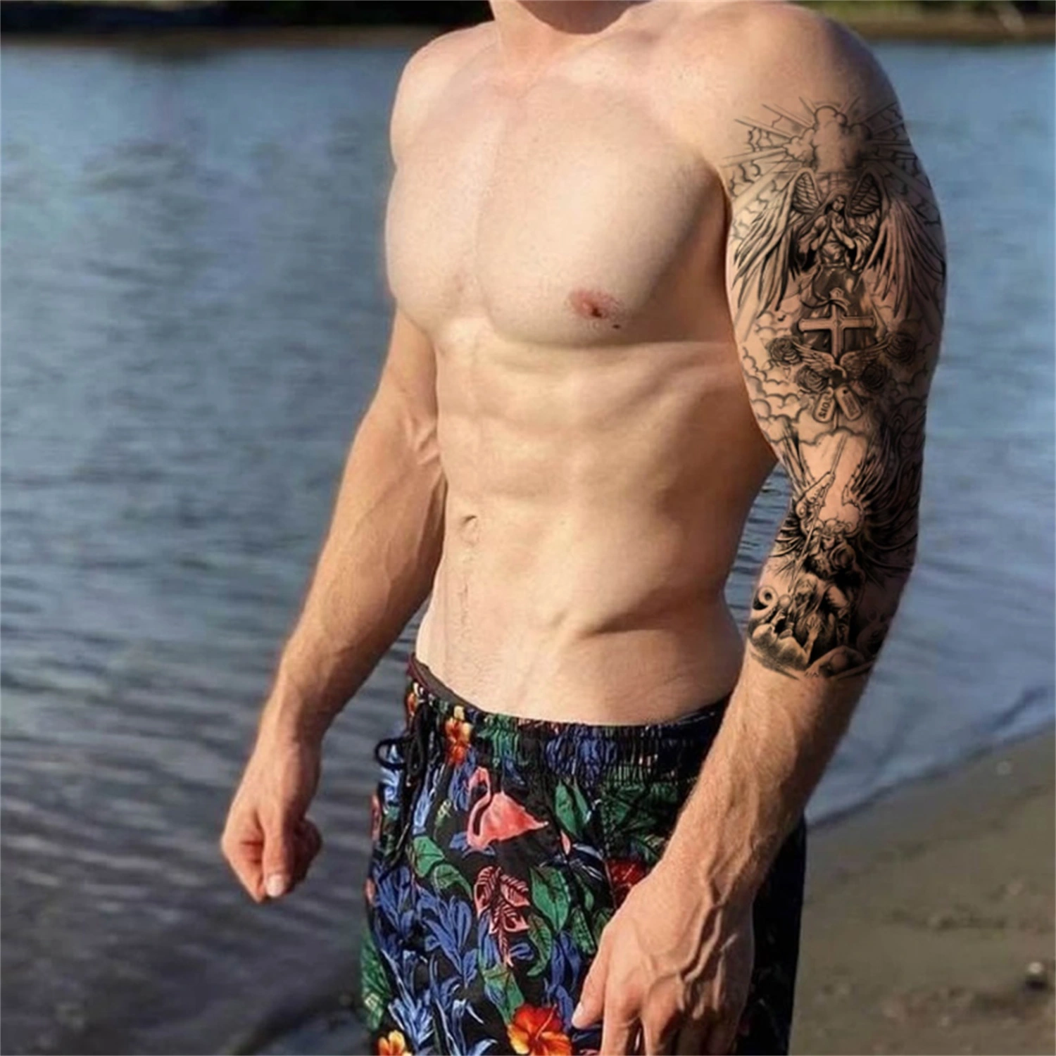 【GL】 Temporary Tattoo Long Lasting Realistic Waterproof Tattoo Sticker