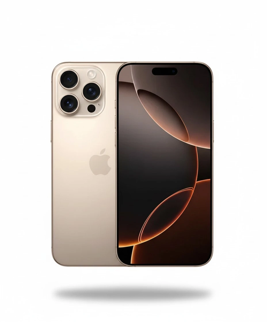 Apple iPhone 16 Pro, US Version, 256GB, Desert Titanium - Unlocked (Renewed)