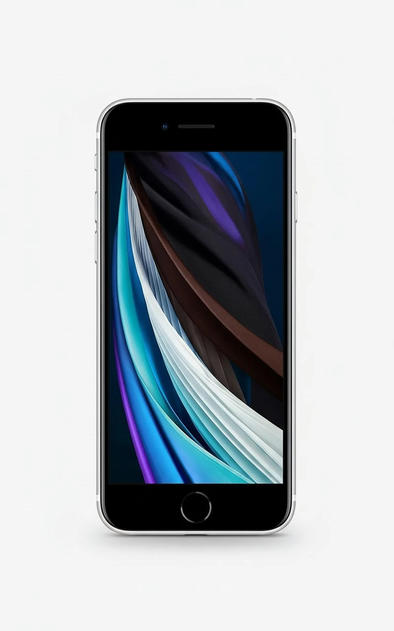 Apple iPhone SE (2nd Generation), 64GB, White, Unlocked (Renewed Premium)