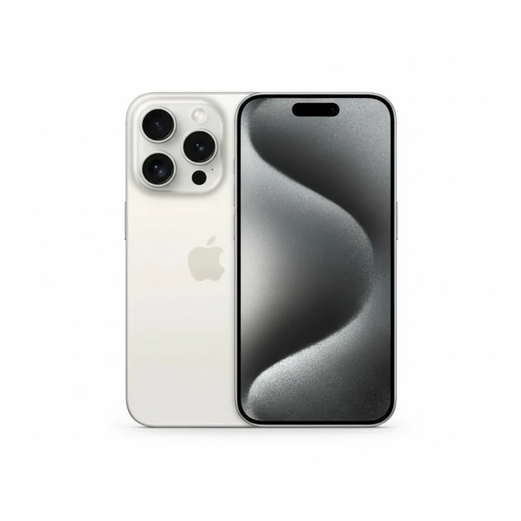 Apple iPhone 15 Pro Max, 512GB, White Titanium - Unlocked (Renewed Premium)