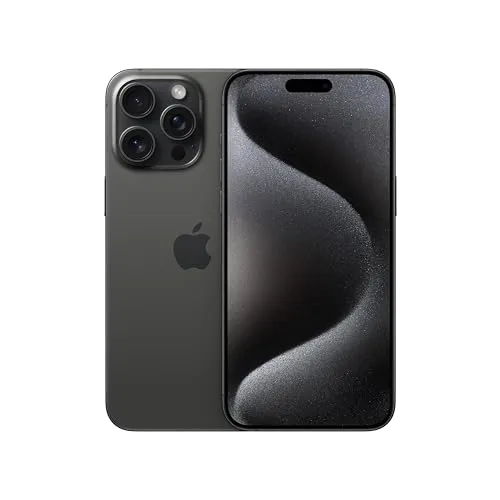 Apple iPhone 15 Pro Max, 1TB, Black Titanium - Unlocked (Renewed Premium)