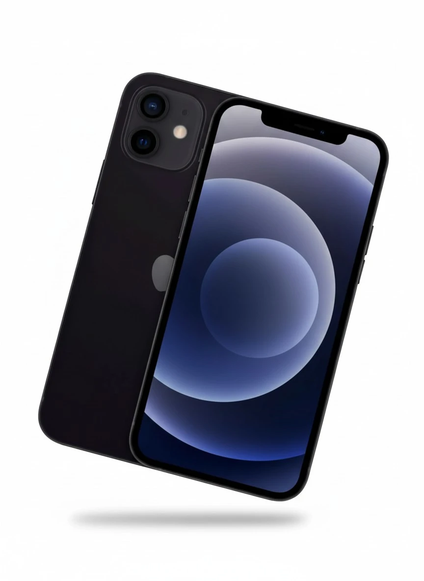 Apple iPhone 12, 64GB, Black - Fully Unlocked (Renewed)