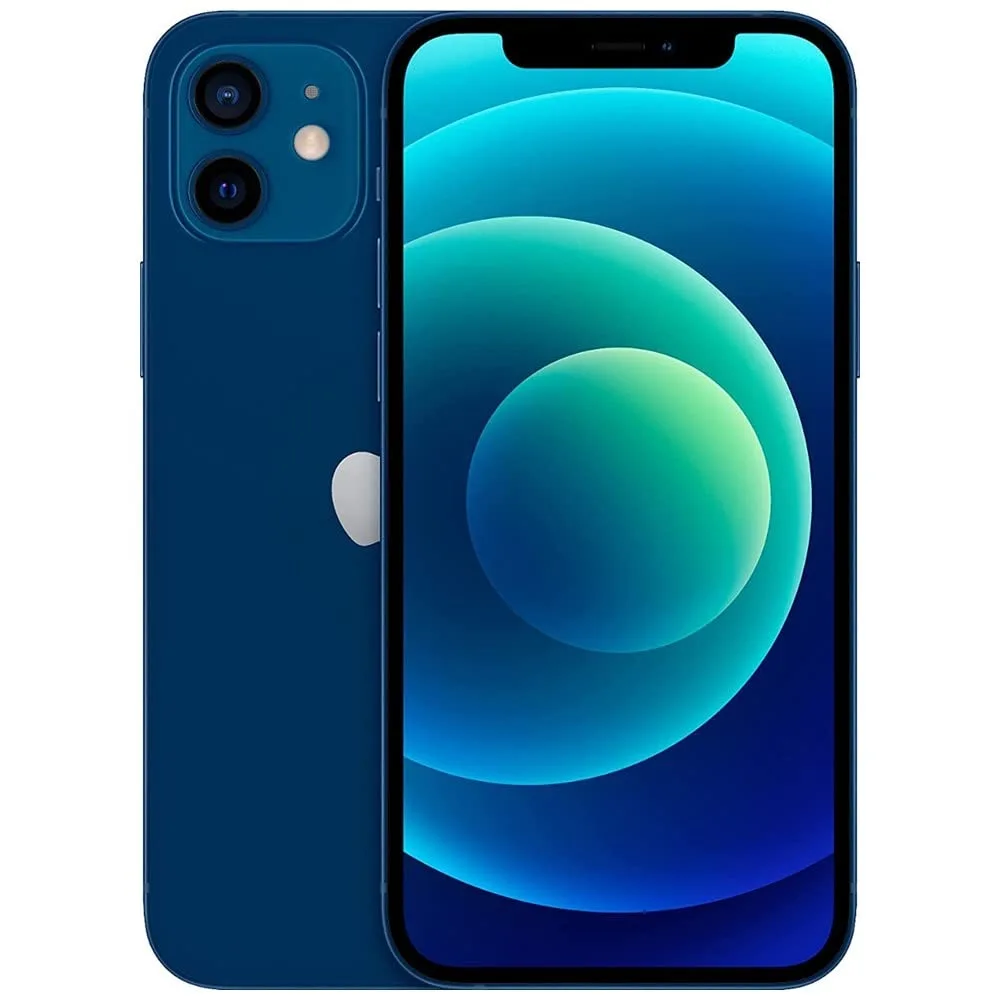 Apple iPhone 12, 64GB, Blue - Unlocked (Renewed Premium)