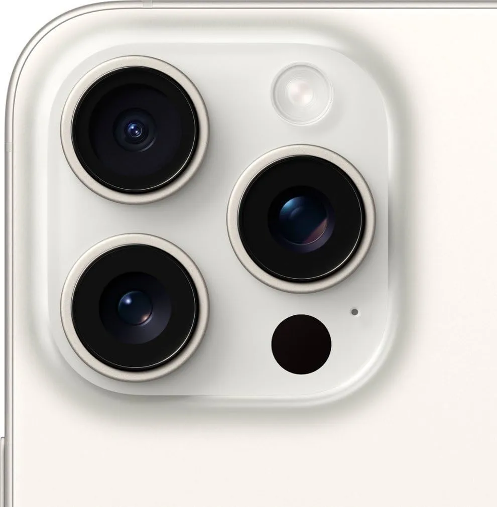Apple iPhone 15 Pro, 1TB, White Titanium - Unlocked (Renewed Premium)
