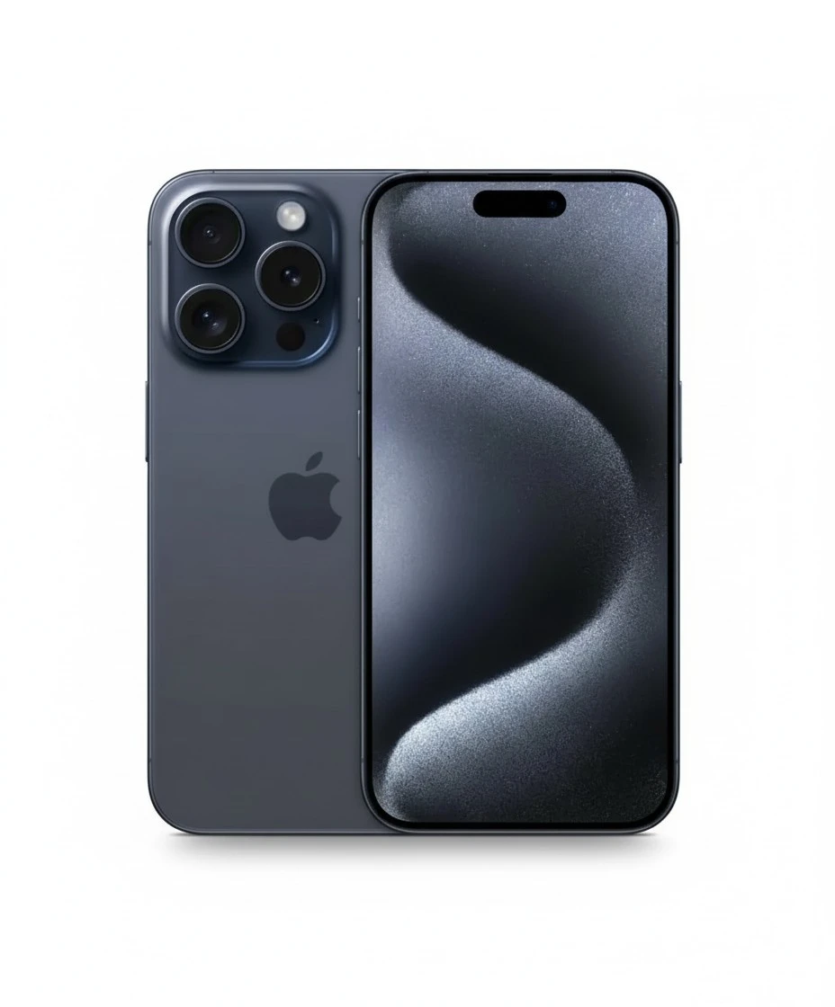 Apple iPhone 15 Pro, 256GB, Blue Titanium - Unlocked (Renewed Premium)