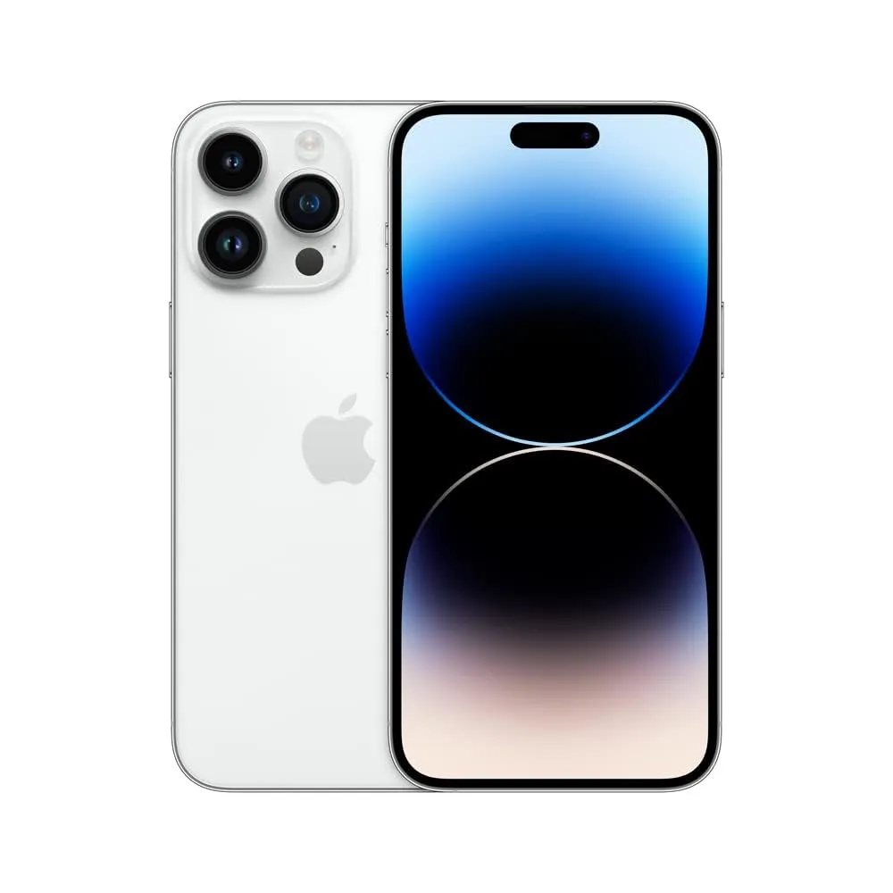 Apple iPhone 14 Pro Max, 128GB, Silver for AT&T (Renewed)