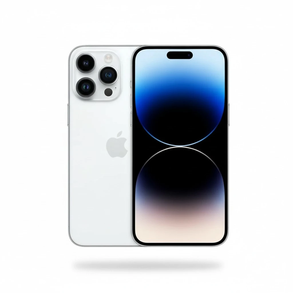 Apple iPhone 14 Pro Max, 128GB, Silver for AT&T (Renewed)