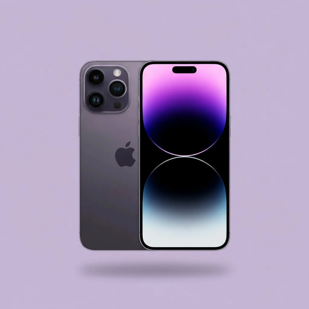 Apple iPhone 14 Pro Max, 256GB, Deep Purple for AT&T (Renewed)