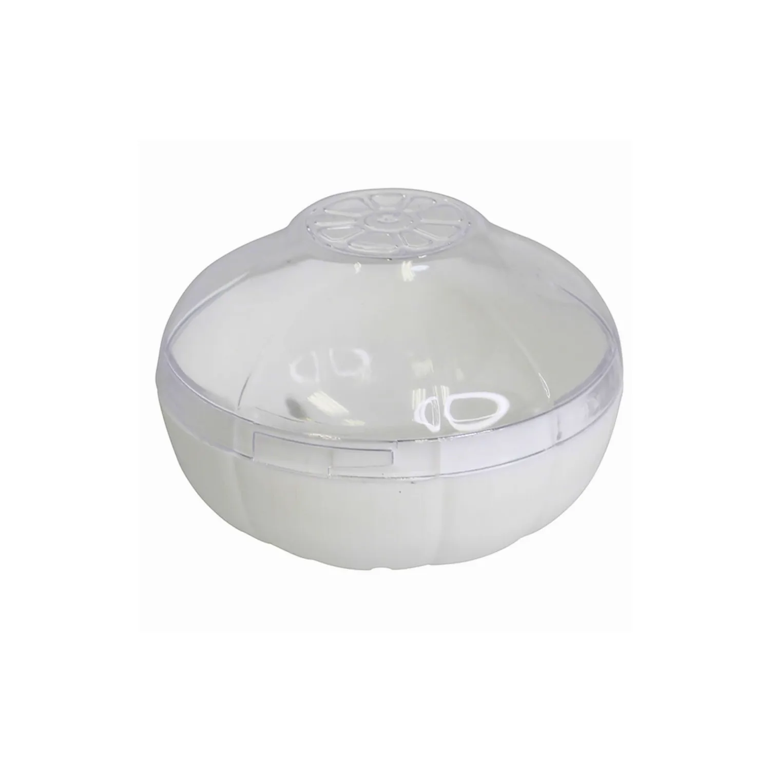 IMUSA USA IMU-71206 Onion & Garlic Saver/Container with Clear Cover, 4", White