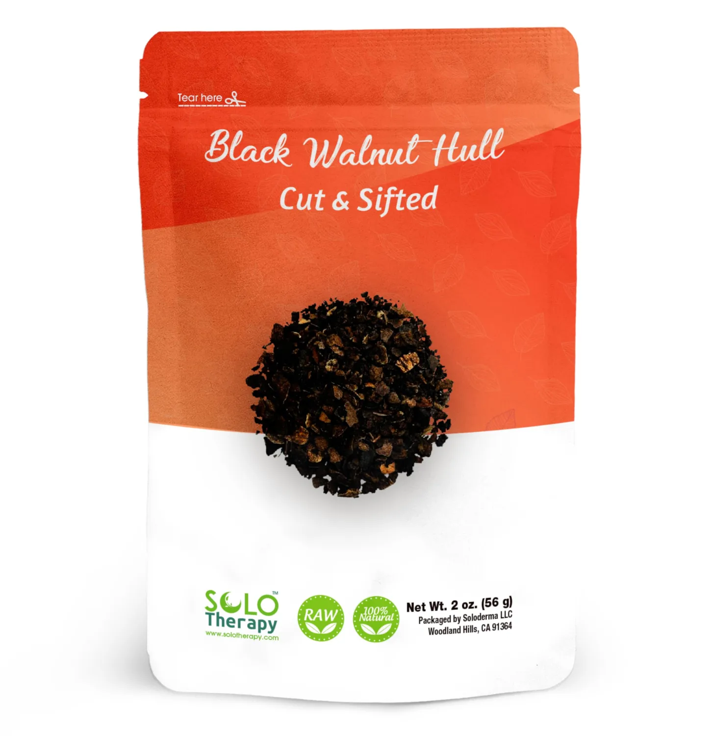 Black Walnut Hull Cut and Sifted - 56 grams - Black Walnut Hull Tea - Juglans nigra Herbal Tea - Resealable Bag - 56 grams - Premium Quality (Black Walnut Hull)