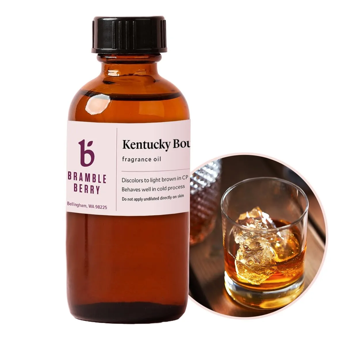 Bramble Berry Kentucky Bourbon Fragrance Oil (2 Fl oz) | Masculine Scent | Great for Making DIY Soap, Candles, Men's Beard Oil, Shaving Cream, Body Care | Vegan, Phthalate & Paraben Free
