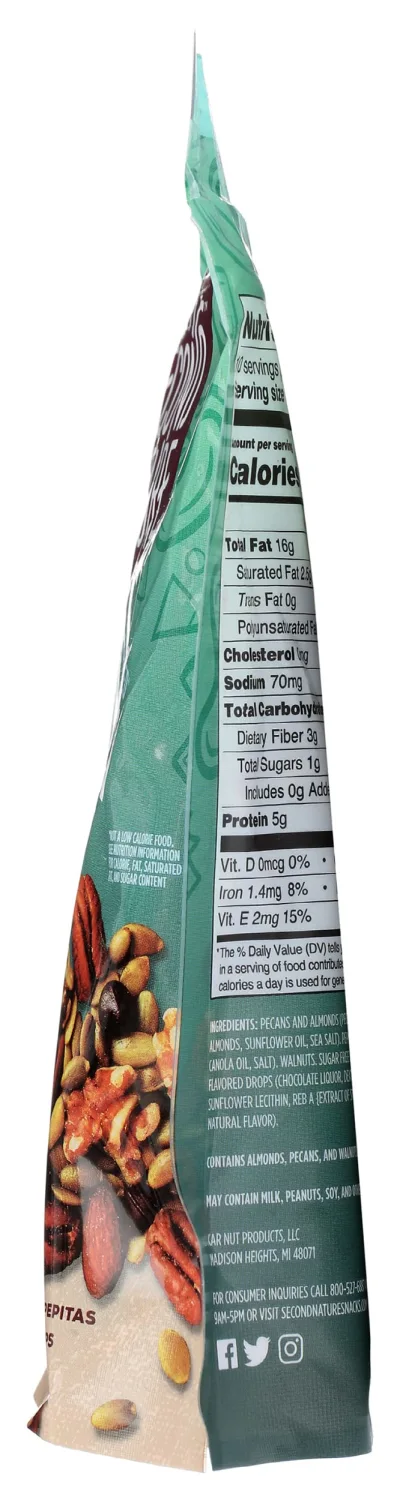 Second Nature Keto Crunch Smart Snack Mix, 10 oz Resealable Pouch, Pack of 1 – Certified Gluten-Free Snack