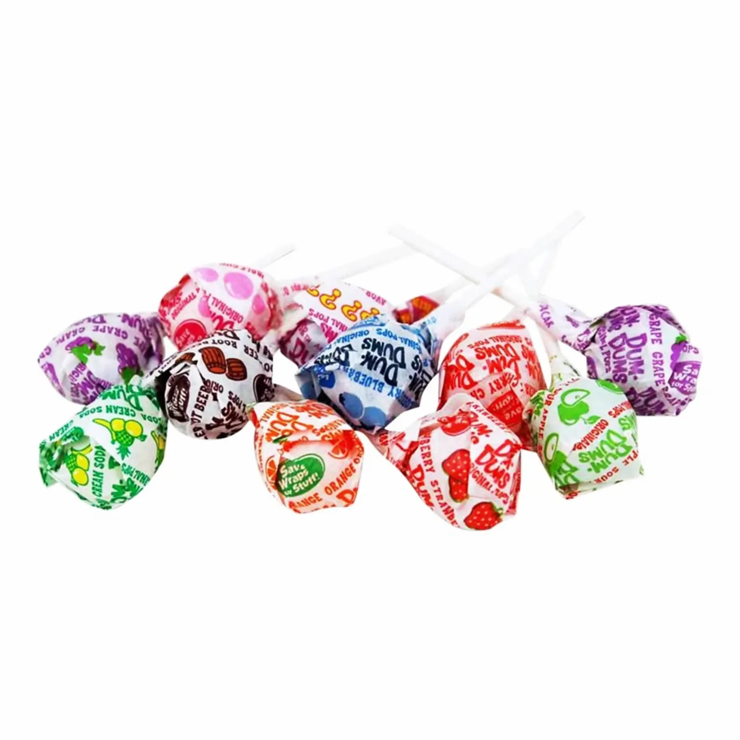 Assorted Dum Dum Lollipops Bulk - Dum Dums Suckers Bulk, DumDum Lollipops by Queen City Candy Cave (1 Pound)