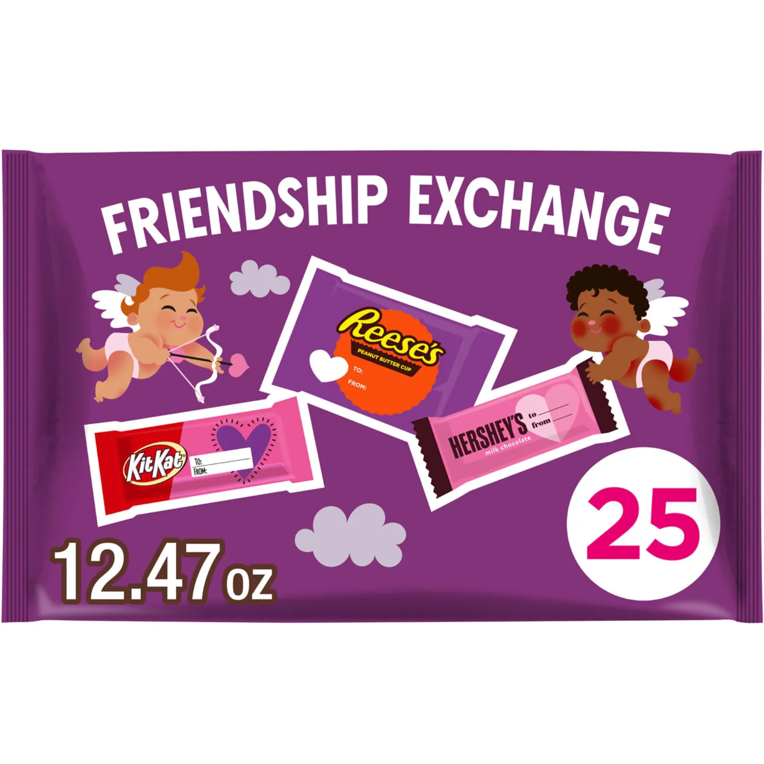 HERSHEY'S, KIT KAT and REESE'S Assorted Milk Chocolate Snack Size, Candy Bag, 12.47 oz (25 Pieces)