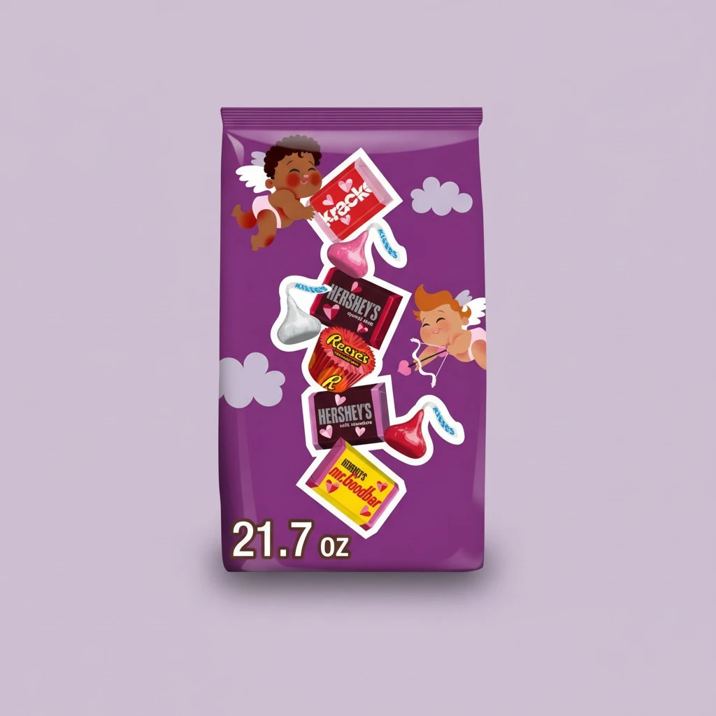 HERSHEY'S and REESE'S Assorted Chocolate, Candy Bag, 21.7 oz