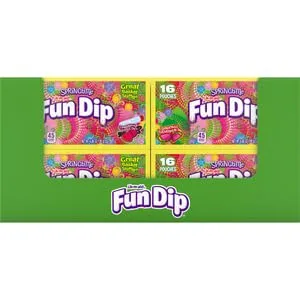 LIK-M-AID Fun Dip Easter Candy, Wonderous Watermelon and Strawberry Licious, Easter Candy, 6.88 oz (16 pouches)