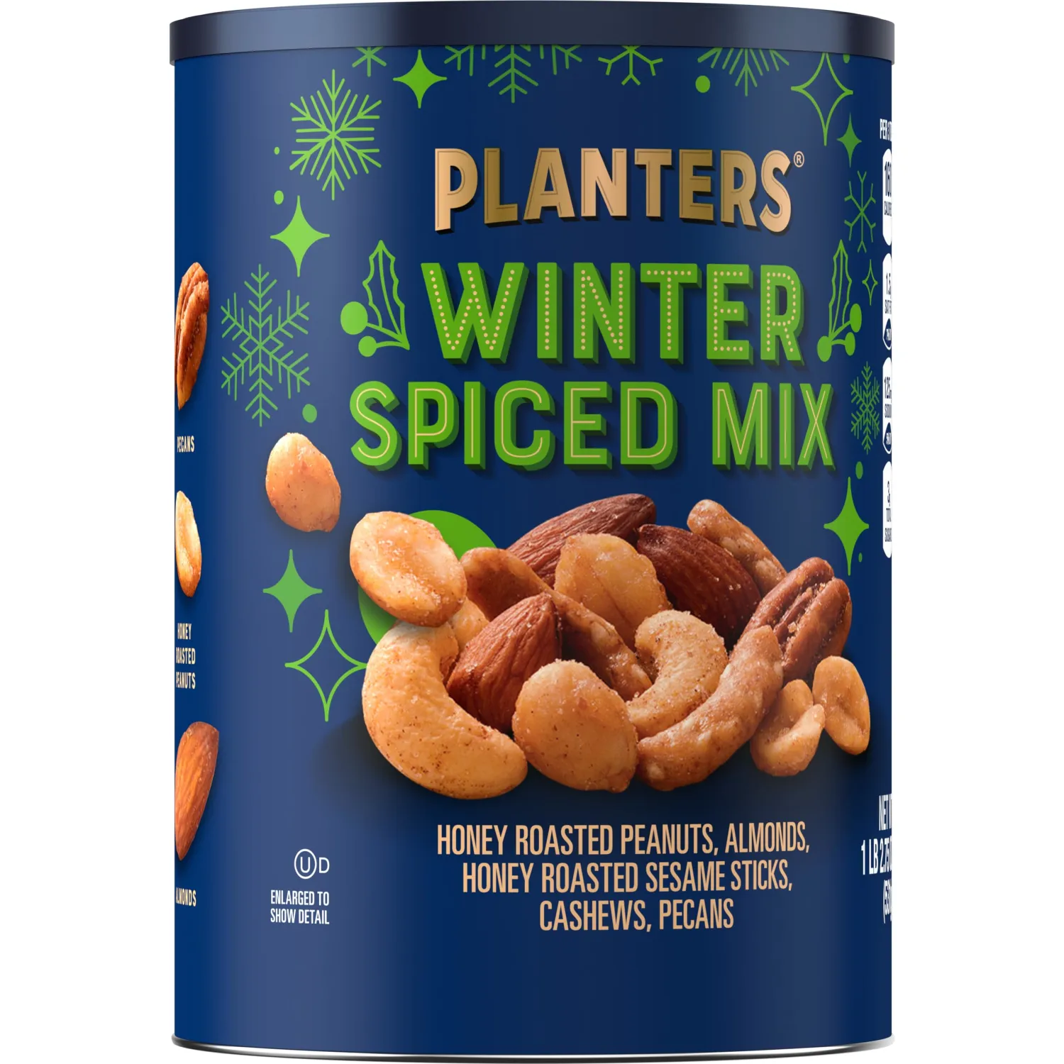 Planters Winter Spiced Mix Canister, 18.75 Ounce (Pack of 2)