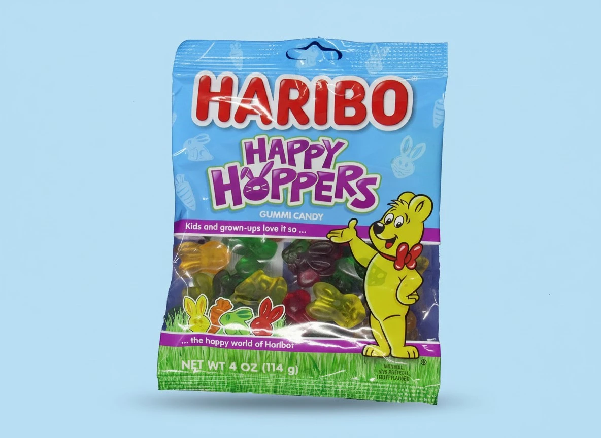 Haribo Happy Hoppers Gummi Candy 4 oz