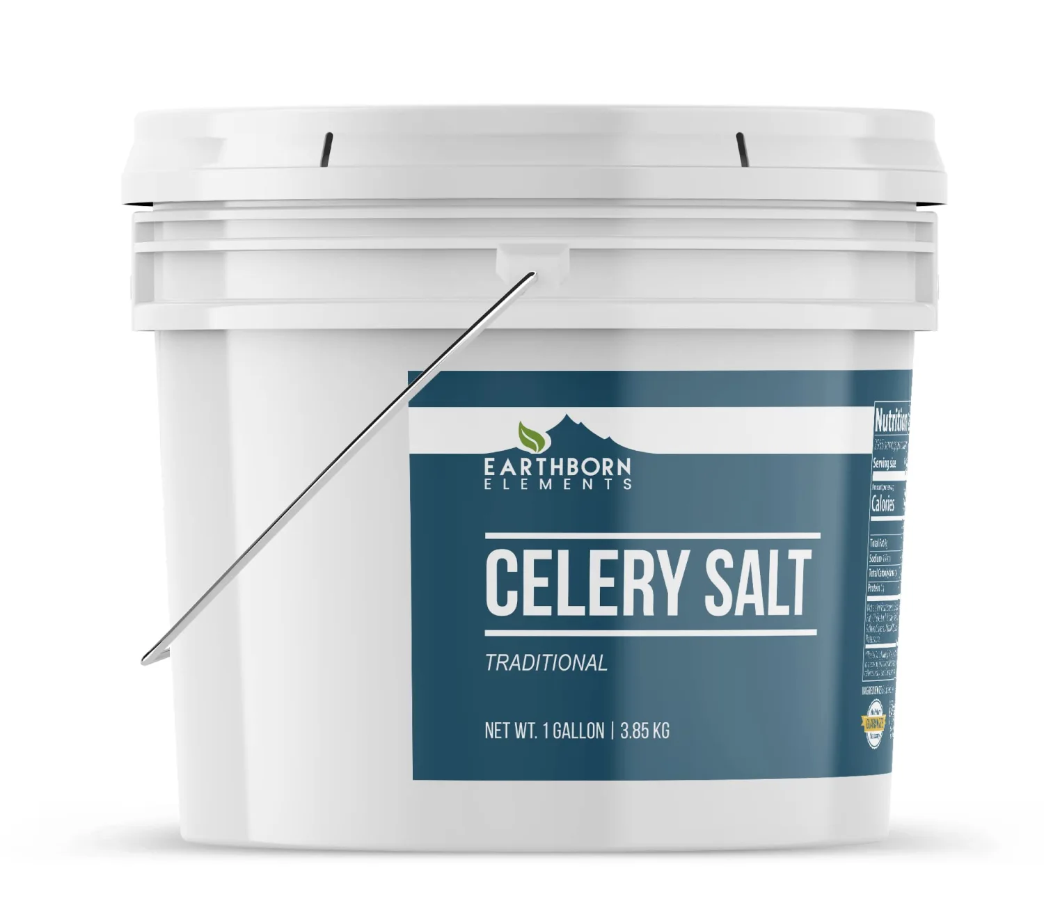Earthborn Elements Celery Salt 1 Gallon Bucket, Bold & Fresh, Traditional Seasoning